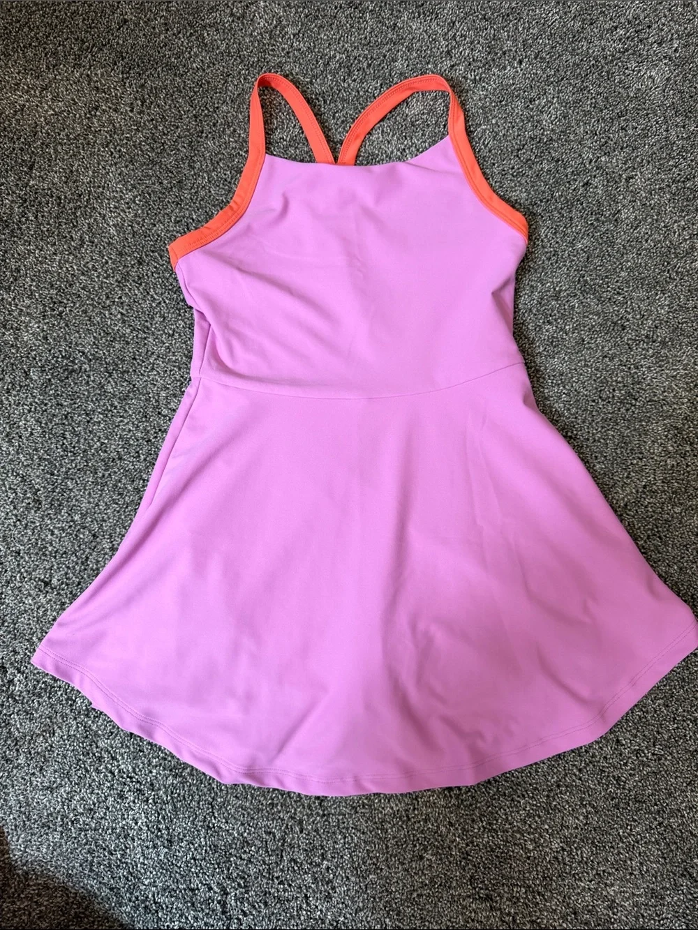Old Navy Pink Dress with Orange Trim